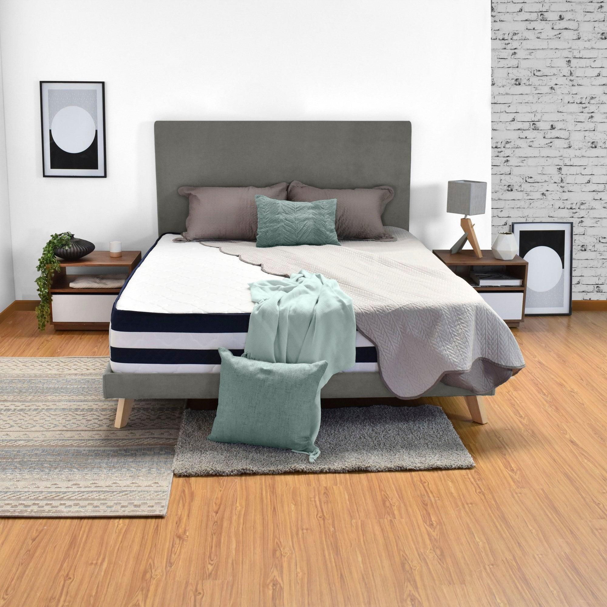 Colchon Venecia Queen 160 cm x 190 cm - Blanco - VIRTUAL MUEBLES