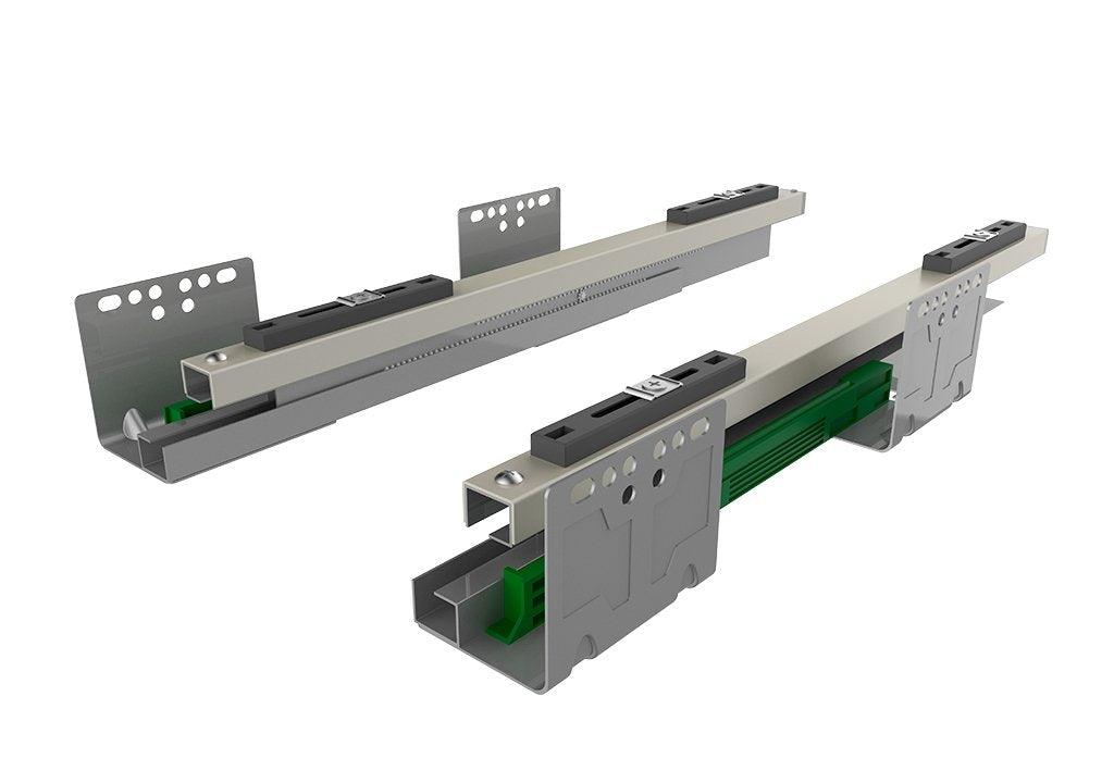 Riel para canastas montaje lateral cierre lento - VIRTUAL MUEBLES