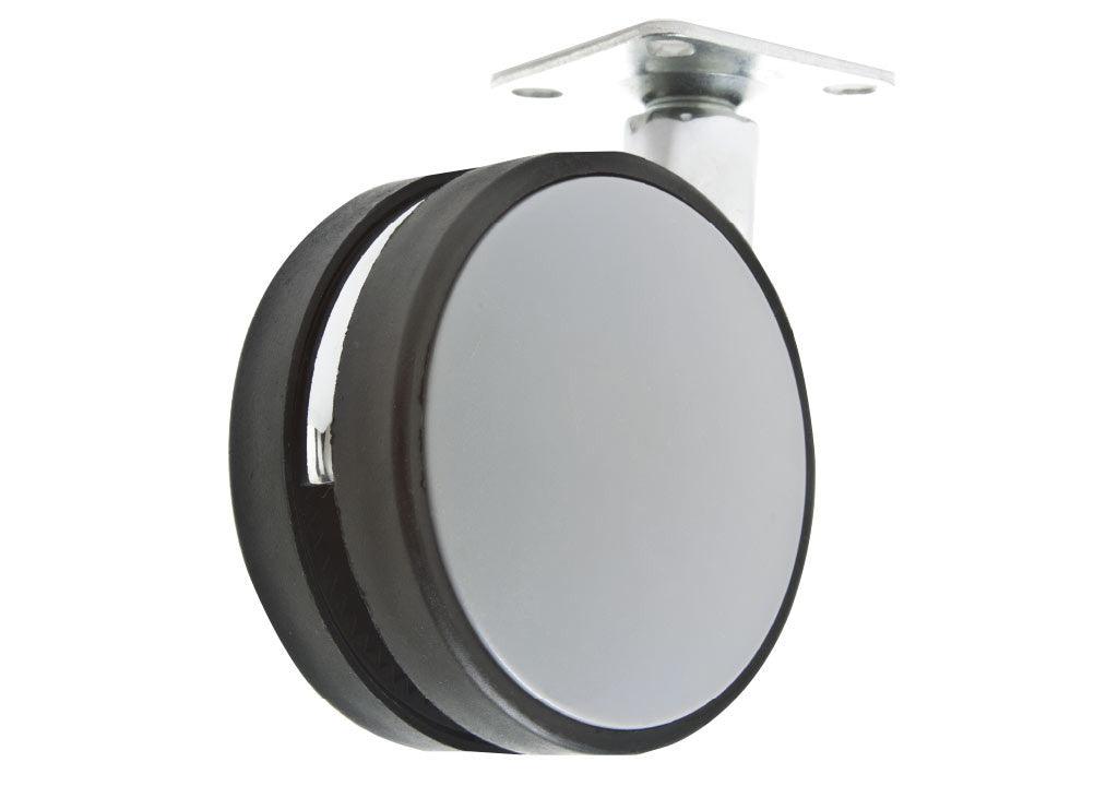 Rodachina plataforma nylon con freno ø 82 mm - VIRTUAL MUEBLES